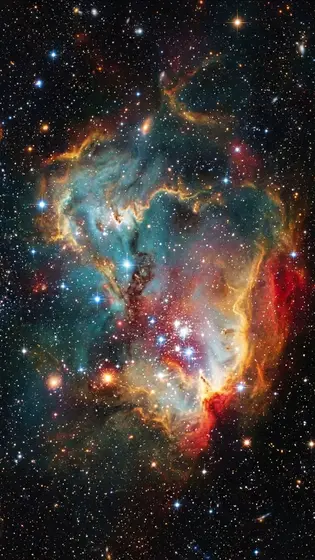Deep-field nebula